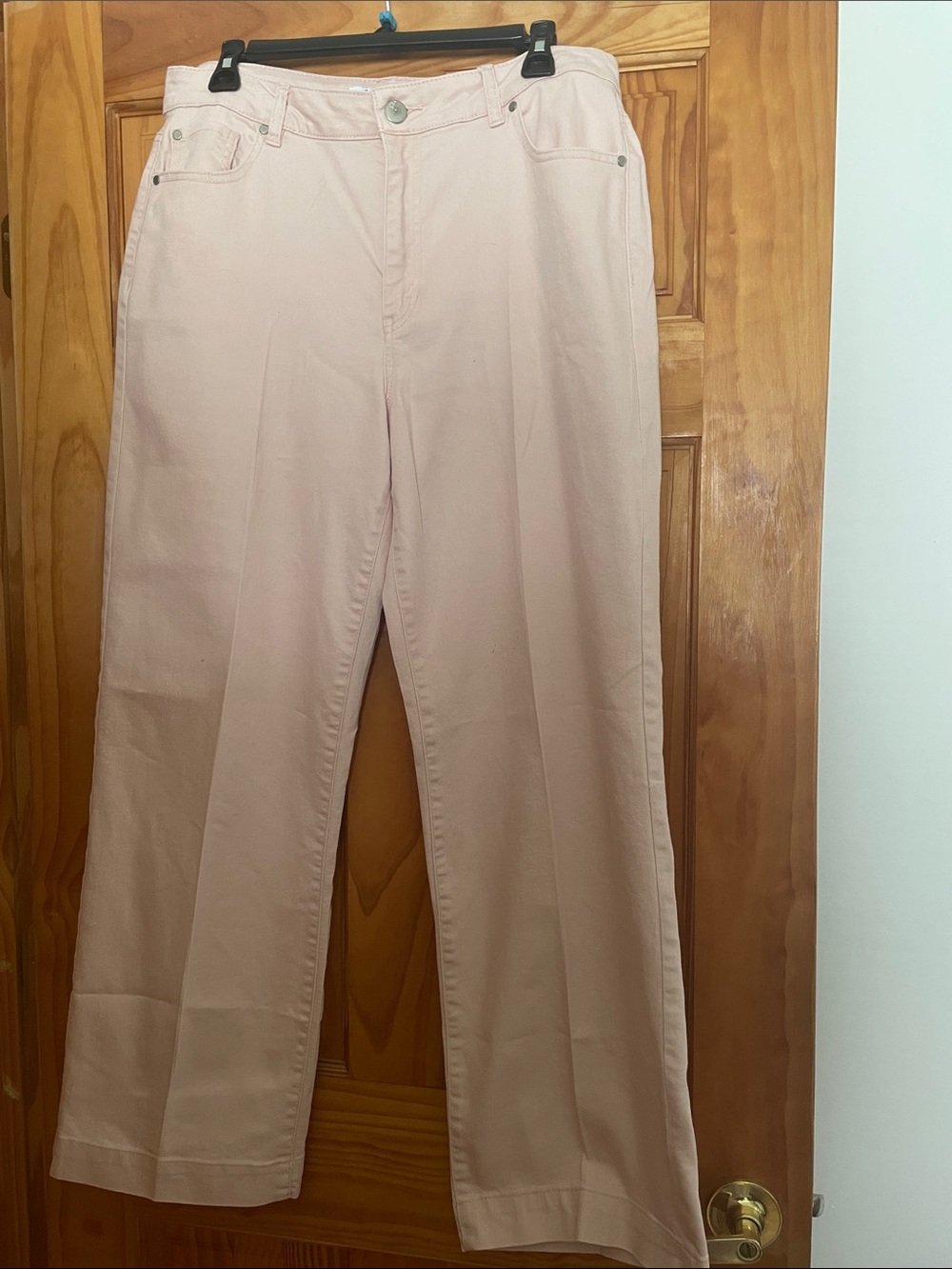 d. jeans Light Pink Wide-Leg Jeans